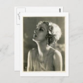  vrouwenportret briefkaart (Voorkant / Achterkant)