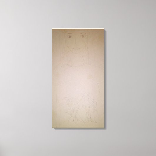 Vrouwenportret Canvas Afdruk (Voorkant)