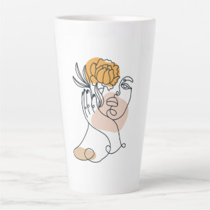 Vrouwenportret Latte Mok