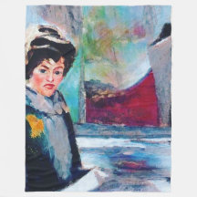 vrouwenportret met Abstracte achtergrond