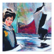 vrouwenportret met Abstracte achtergrond