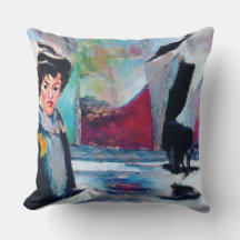 vrouwenportret met Abstracte achtergrond