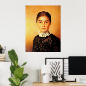  vrouwenportret poster (Thuiskantoor)