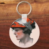 Vrouwenprofiel Sleutelhanger (Voorkant)