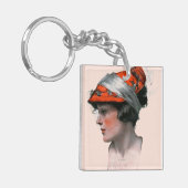 Vrouwenprofiel Sleutelhanger (Voorkant Links)