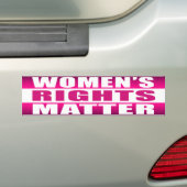 Vrouwenrechten Bumpersticker (Op auto)