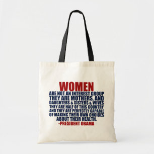 Vrouwenrechten Obama Quote Tote Bag