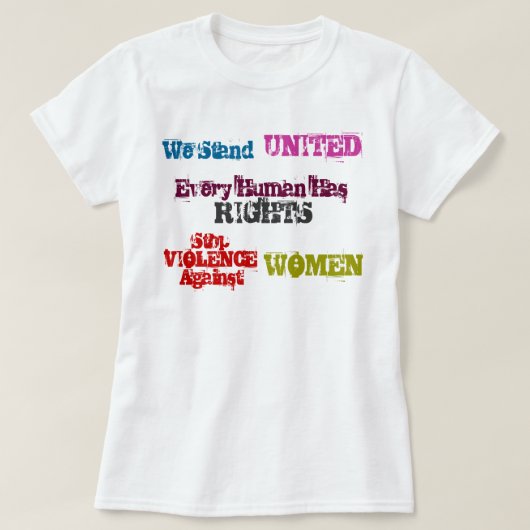 Vrouwenrechten T-shirt (Design voorkant)