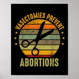 Vrouwenrechten Vasectomieën Voorkomen Abortus Pro Poster