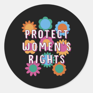 Vrouwenrechten Vrouwelijke gendergelijkheid Ronde Sticker