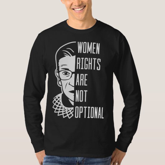 Vrouwenrechten zijn geen optionele radicale femini t-shirt (Voorkant)