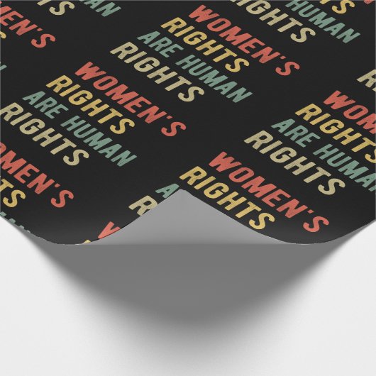 Vrouwenrechten zijn mensenrechten I Cadeaupapier (Hoek)