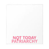 Vrouwenrechtenfeministe - vandaag niet, patriarchi notitieblok (Voorkant)