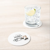 VROUWENREGELING RONDE KARTONNEN ONDERZETTER (Insitu)