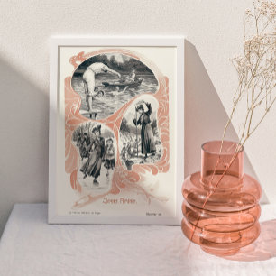 Vrouwensport en fitness in Victoriaans tijdperk Poster