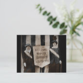 Vrouwensuffragebeweging Briefkaart (Staand voorkant)