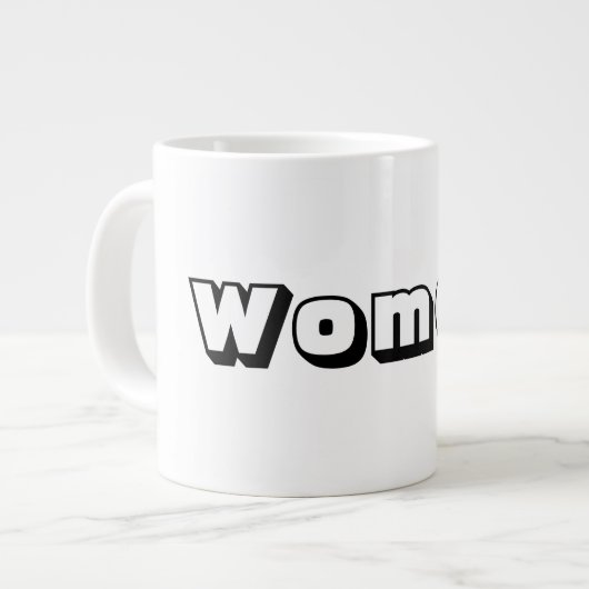 Vrouwentekst Naam Zwarte Tekstkleur Specialty Mok (Voorkant links)