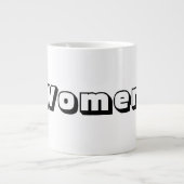 Vrouwentekst Naam Zwarte Tekstkleur Specialty Mok (Voorkant)