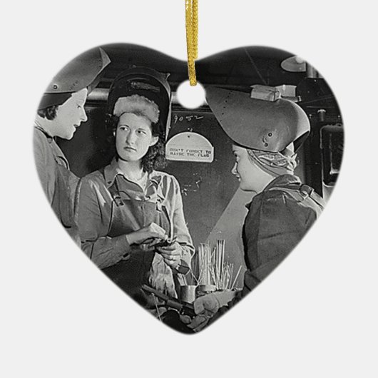 Vrouwenverzorgers Keramisch Ornament (Voorkant)