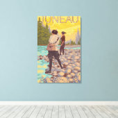 Vrouwenvisserij - Juneau, Alaska Canvas Afdruk (Insitu (Houten vloer))