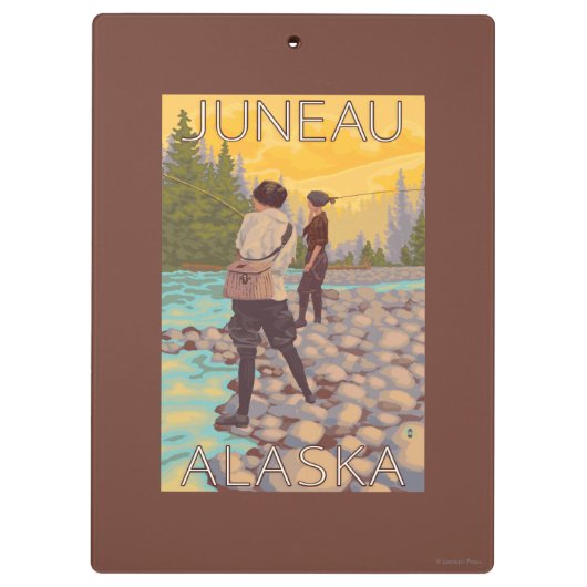 Vrouwenvisserij - Juneau, Alaska Klembord (Achterkant)