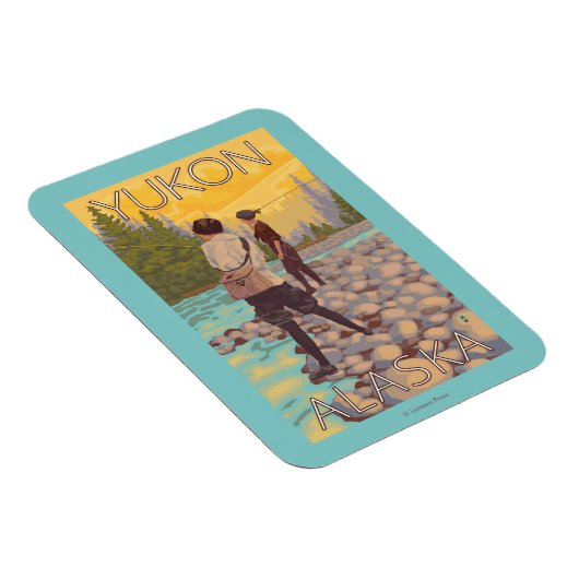 Vrouwenvisserij - Yukon, Alaska Magneet (Rechterzijde)