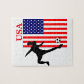 Vrouwenvoetbal VS Legpuzzel (Horizontaal)