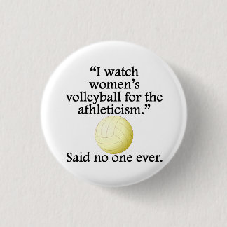 Vrouwenvolleybal Ronde Button 3,2 Cm