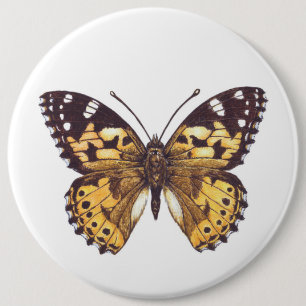 Vrouwerijvlinder Ronde Button 6,0 Cm