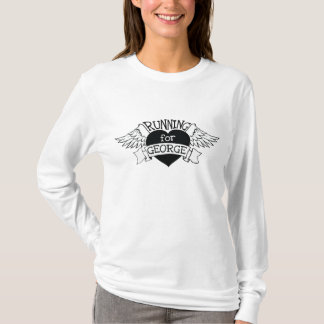 Vrouw's Hoodie aan het rennen voor George T-shirt