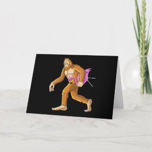 Vrouwtjes met Flamingo Animal Costume Gift Bedankkaart
