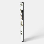 vrouwtjesbloem met Oranje initiaal grens iPhone Hoesje (Linkerkant)