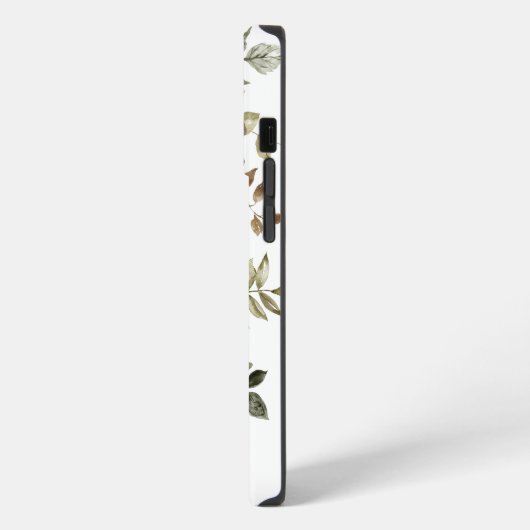 vrouwtjesbloem met Oranje initiaal grens iPhone Hoesje (Linkerkant)