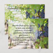 Vrucht van de Geest Bijbelgeheugenvers Briefkaart (Voorkant / Achterkant)