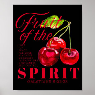 Vrucht van de Geest Christelijk Religieus Bijbelve Poster