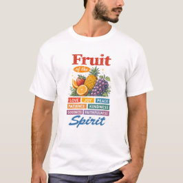 Vrucht van de Geest – Liefde Vreugde Vrede Christe T-shirt