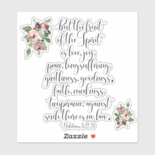 Vrucht van de Geest Schrift Sticker
