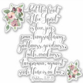 Vrucht van de Geest Schrift Sticker (Voorkant)