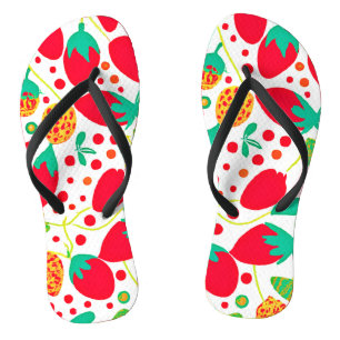 Vruchtbaar Palet Levendig Patroon Teenslippers