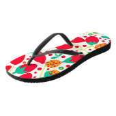 Vruchtbaar Palet Levendig Patroon Teenslippers (Schuin)