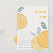 Vruchtbaarheid Abstracte Lemon is verboden Elke da Bedankkaart (Voorkant / Achterkant)