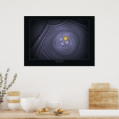 Vruchtbaarheid afdrukken op zwart poster (Keuken)