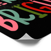 Vruchtbare kerstmeisjes Kinder Toddle Poster (Hoek)