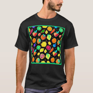 Vruchtbare Neon Visies Design T-shirt