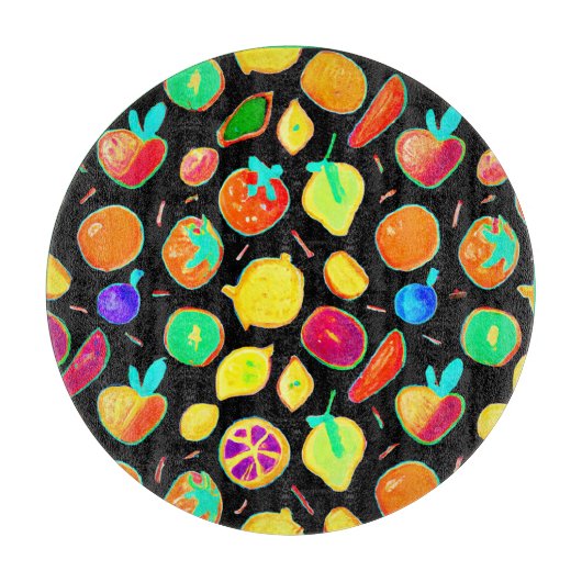 Vruchtbare Neon Visions Design Snijplank (Voorkant)