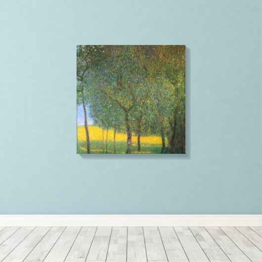Vruchtbomen van Gustav Klimt,  Art Nouveau Canvas Afdruk (Insitu (Houten vloer))