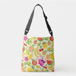vruchtdoezelpatroon crossbody tas