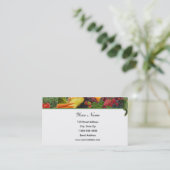 Vruchten bovenrand Visitekaartje Veggie (Staand voorkant)