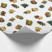  vruchten en bloemen cadeaupapier (Hoek)