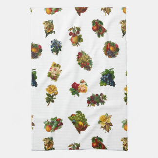  vruchten en bloemen theedoek